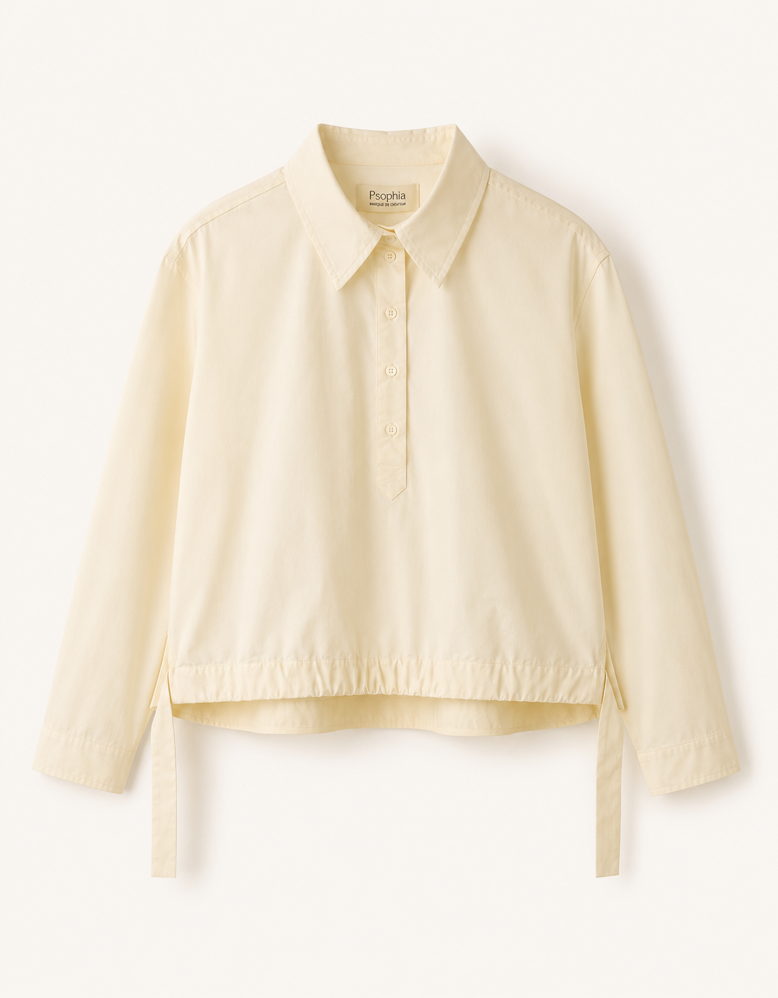 Blusa algodón bajo ajustable