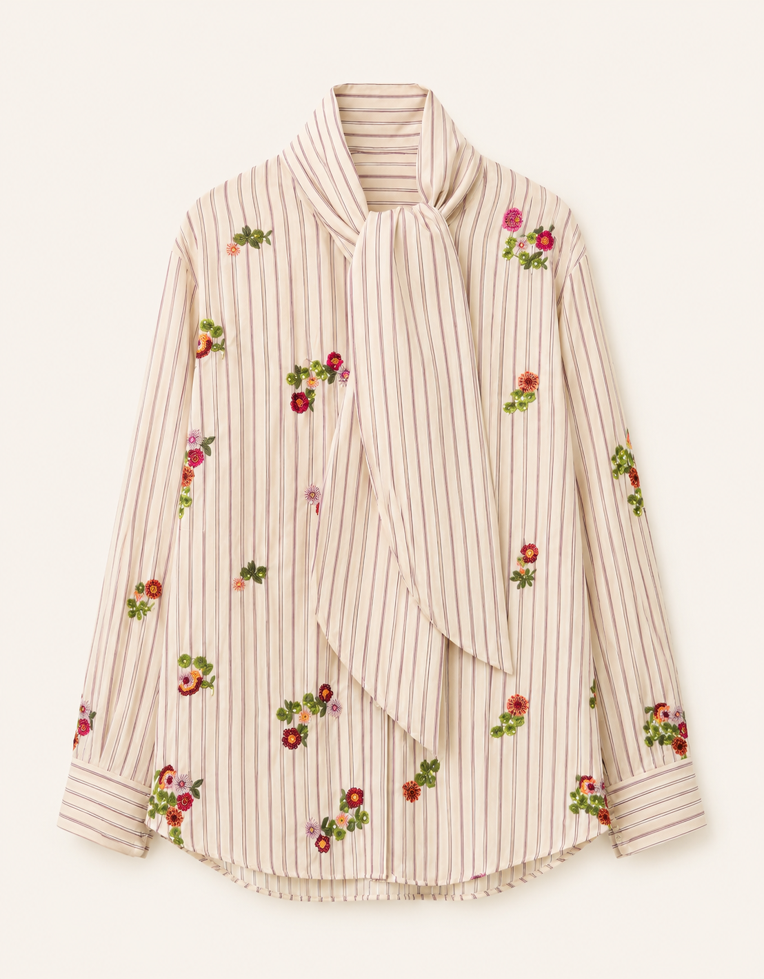 Blusa algodón lentejuelas "Ivory"