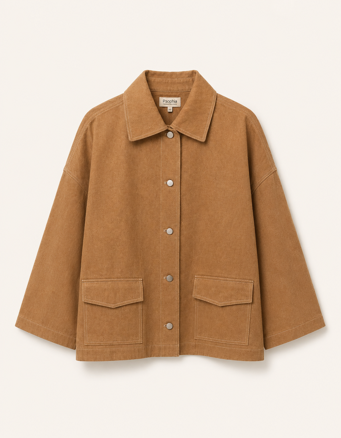 Chaqueta vaquera camel