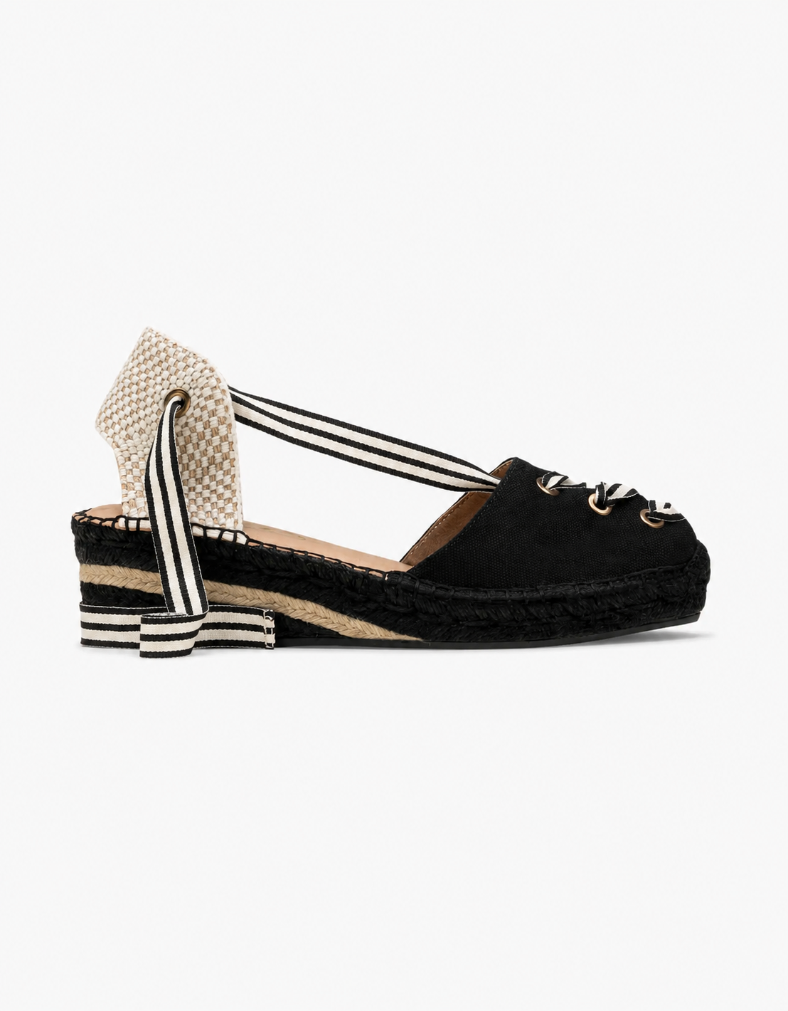 Two-tone "Virgine" espadrille