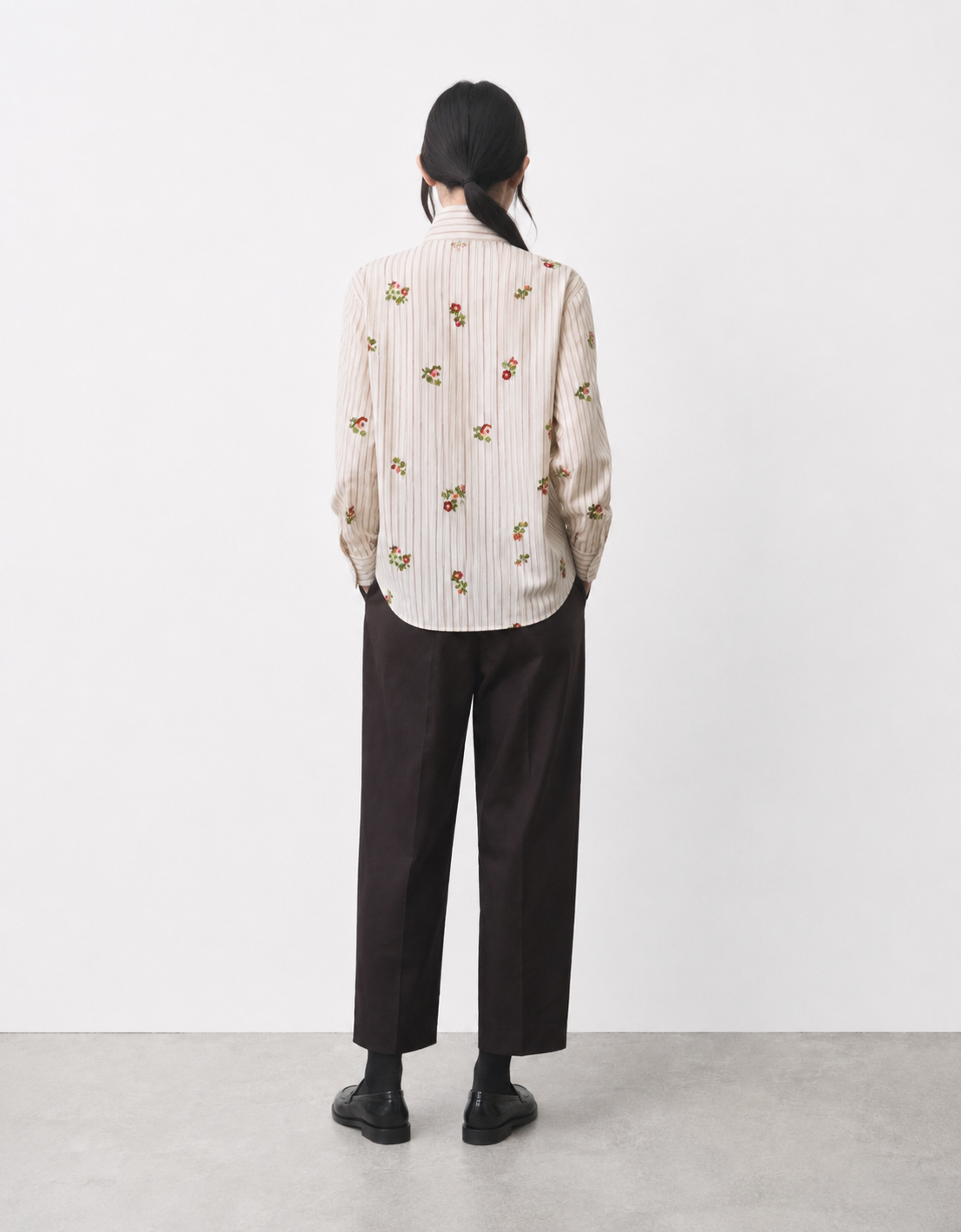Blusa algodón lentejuelas "Ivory"