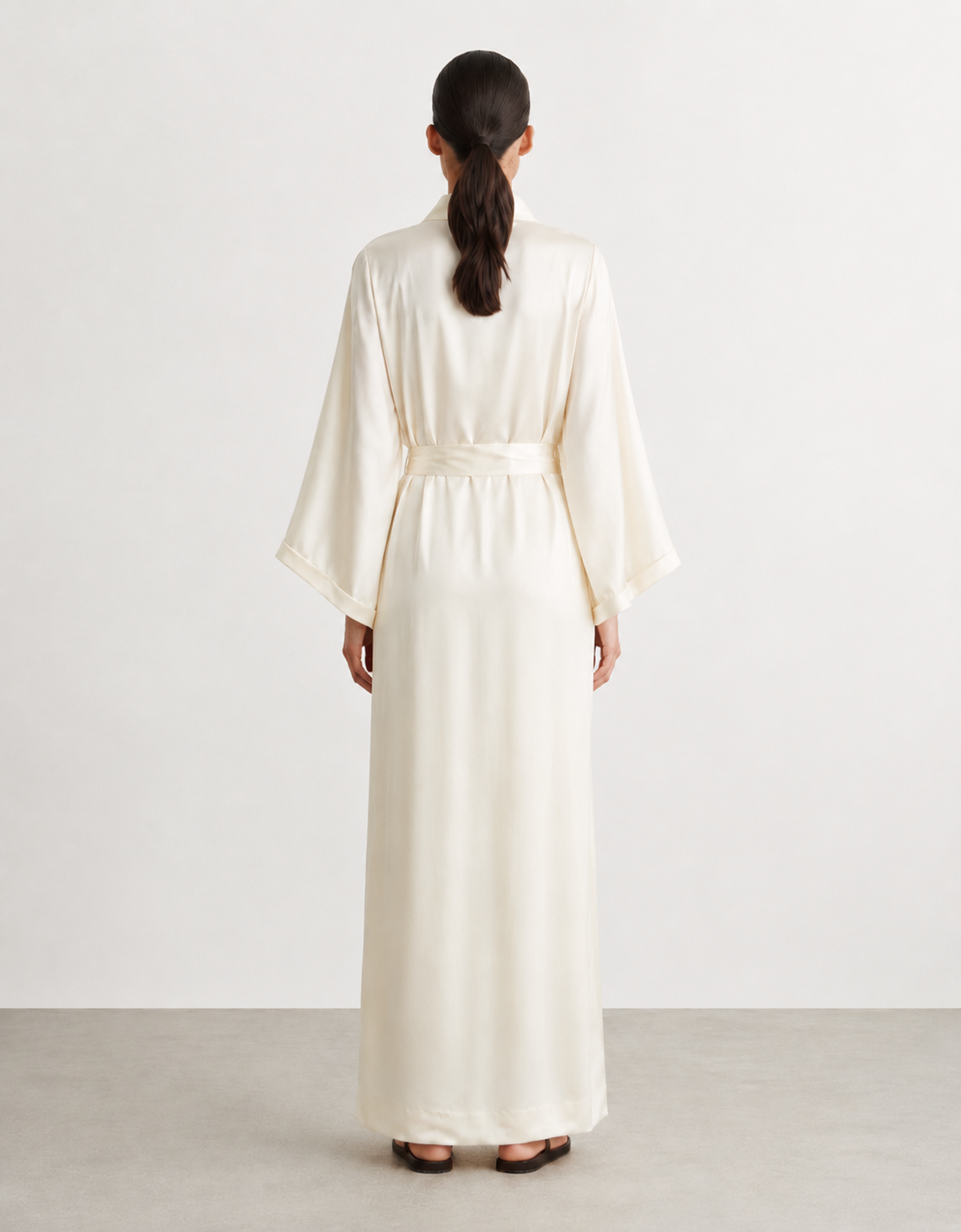Vestido kimono de seda "Silk Sieno"
