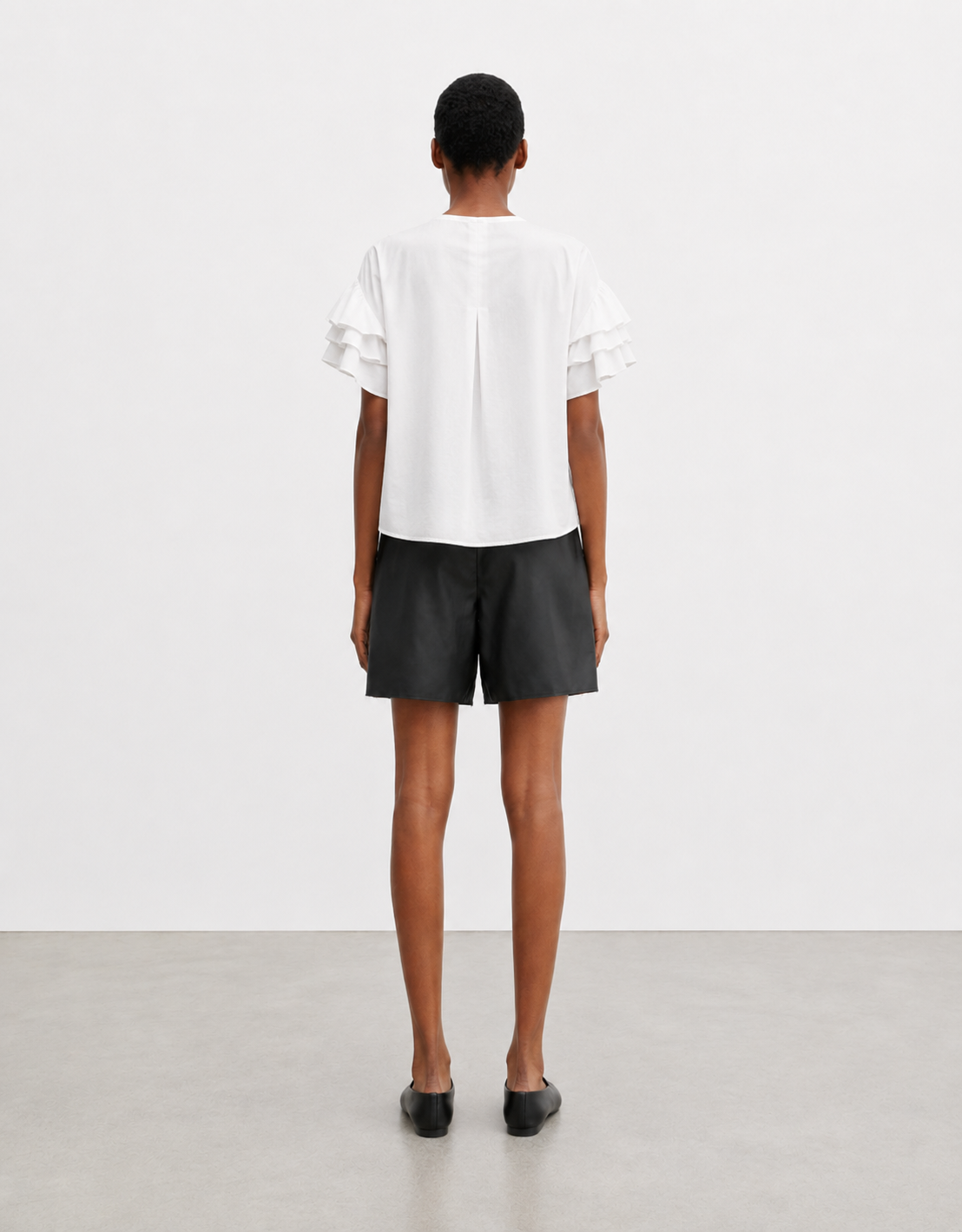 Camisa mangas volante