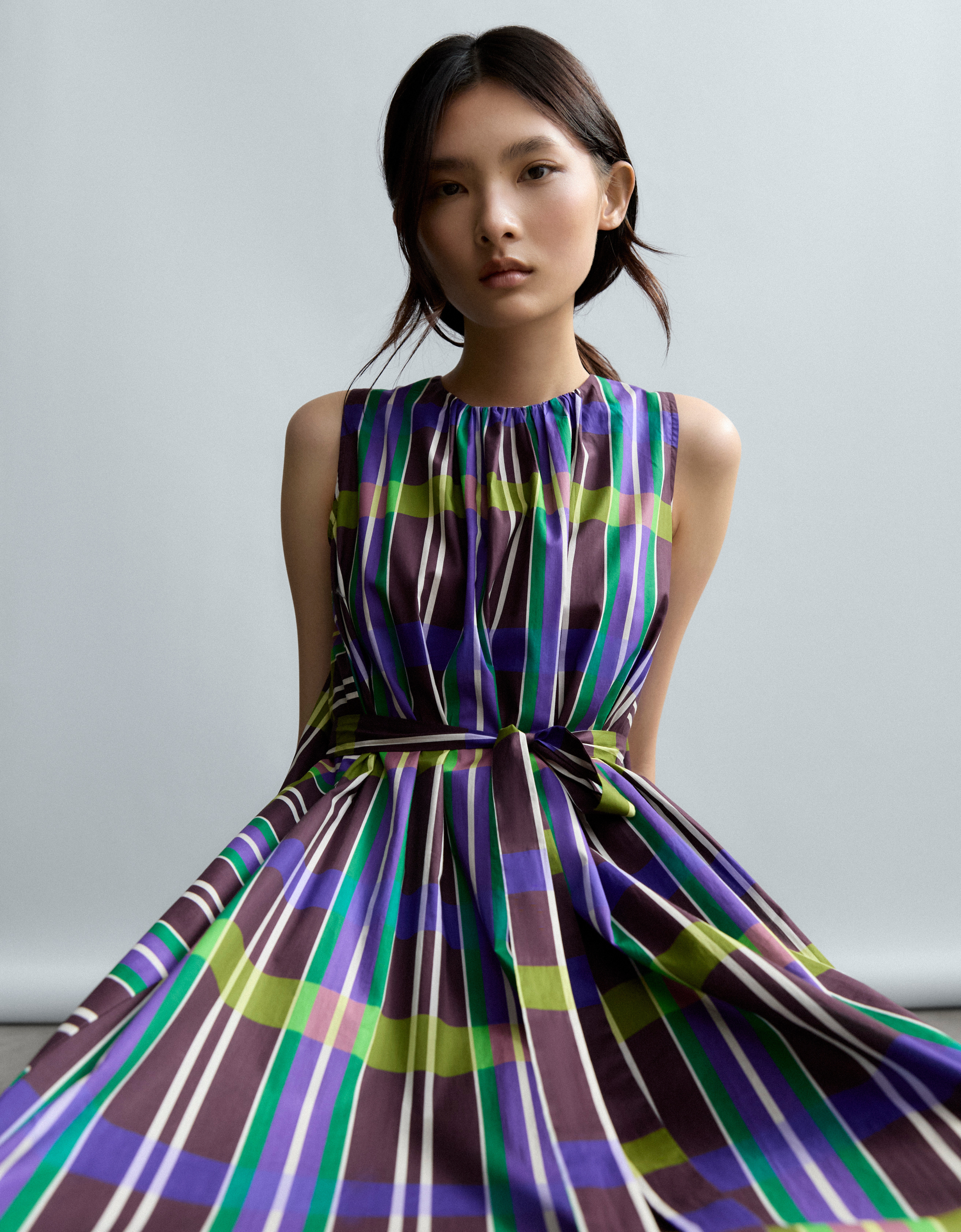 Vestido cuadros "Cuadros Chocolat"