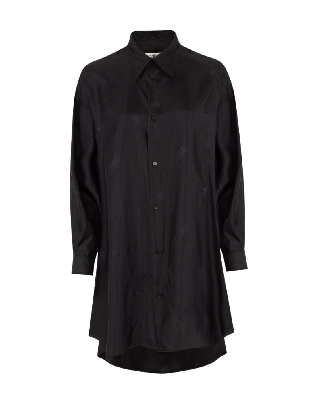 Vestido camisero color negro MM6