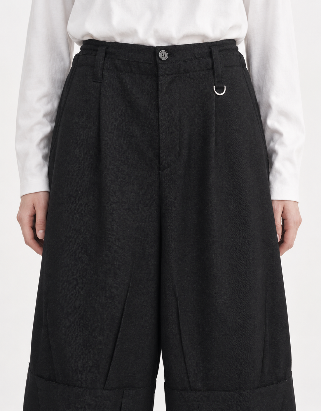 Pantalón mezcla de lana "Dart Balloon Pants"