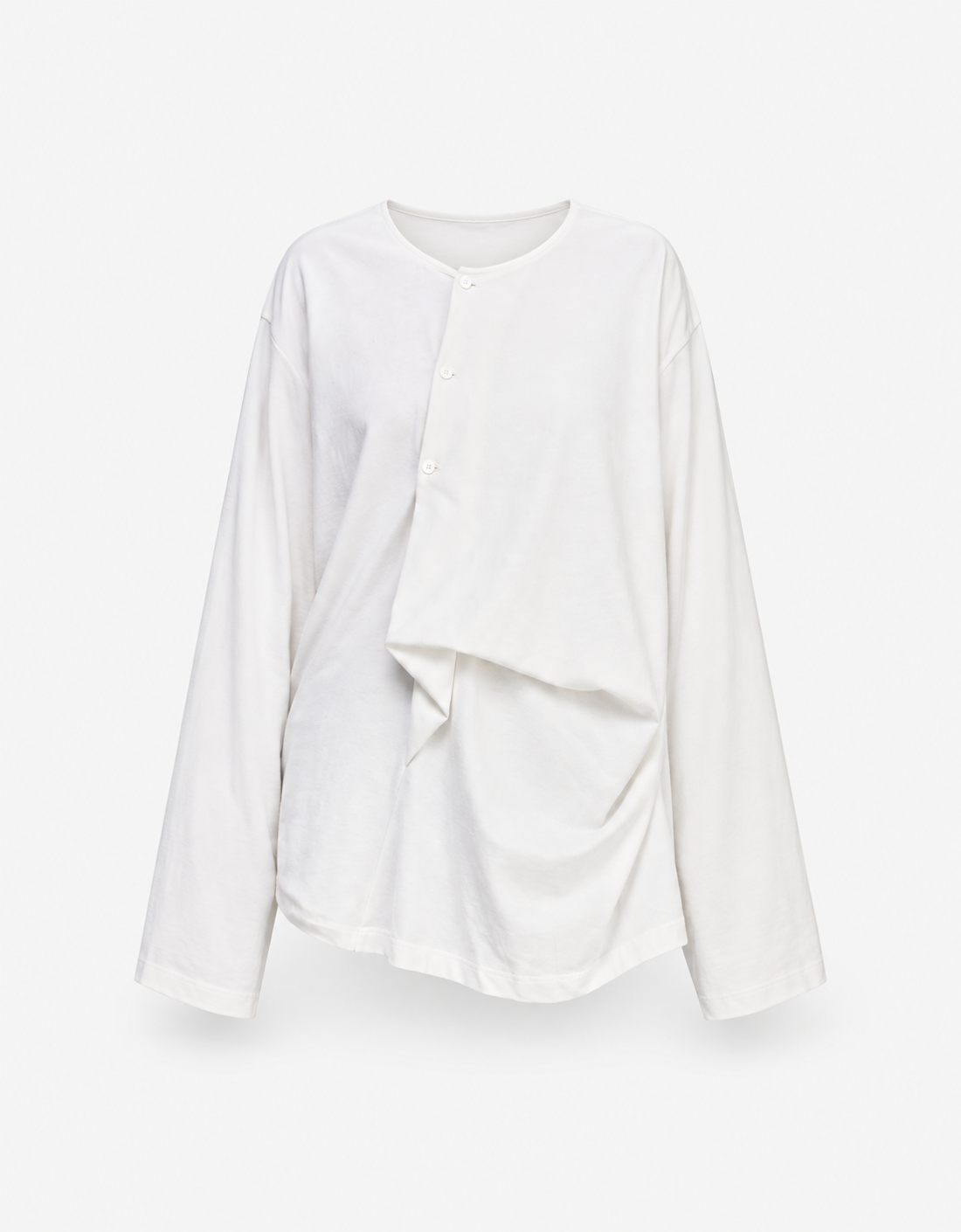 Sudadera algodón "Bias Drape Long Sleeve"