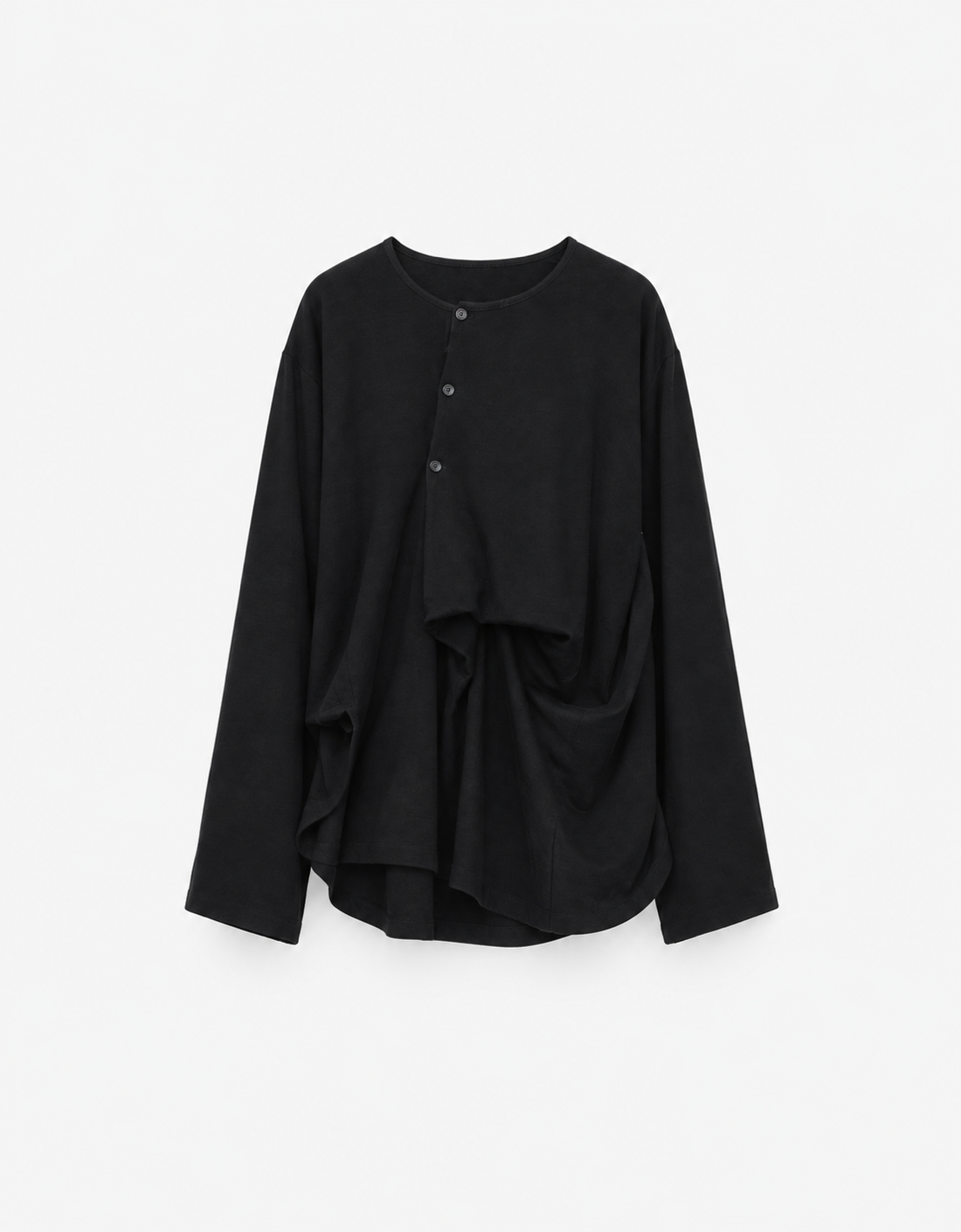 Sudadera algodón "Bias Drape Long Sleeve"