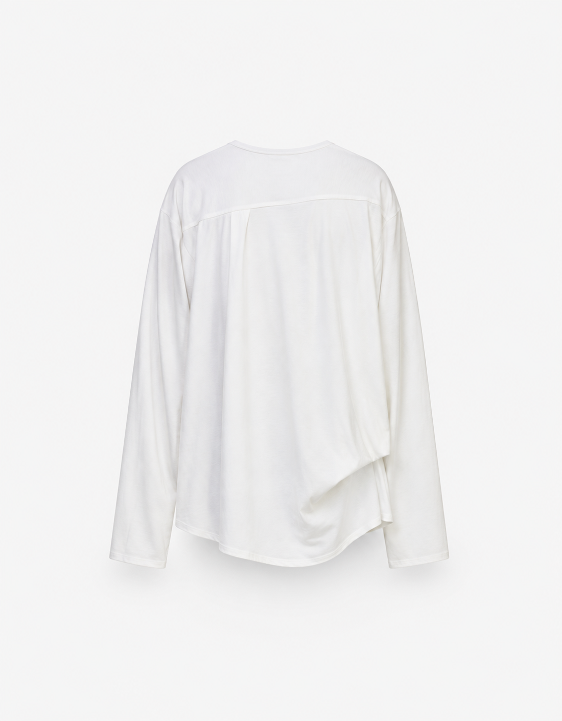 Sudadera algodón "Bias Drape Long Sleeve"