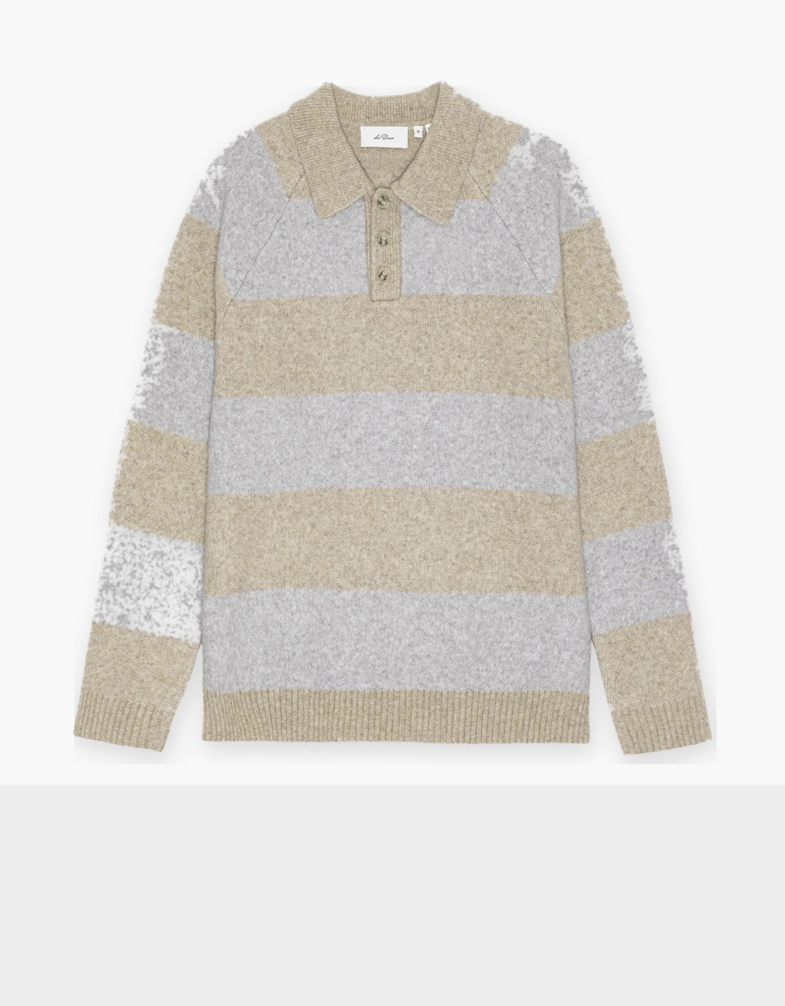 Jersey polo rayas "Striped Melange" – vista frontal