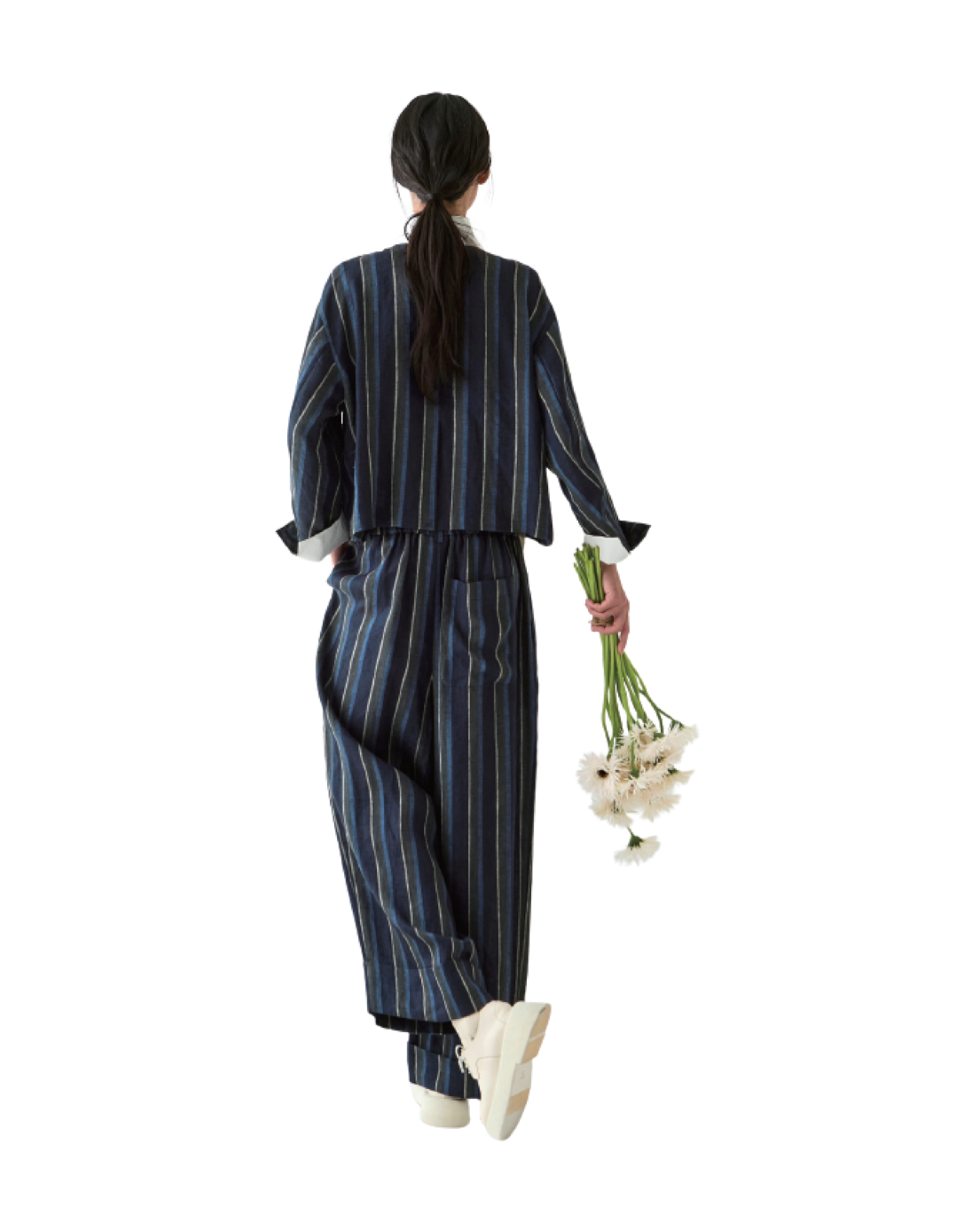 Pantalon lino rayas "Naeun"