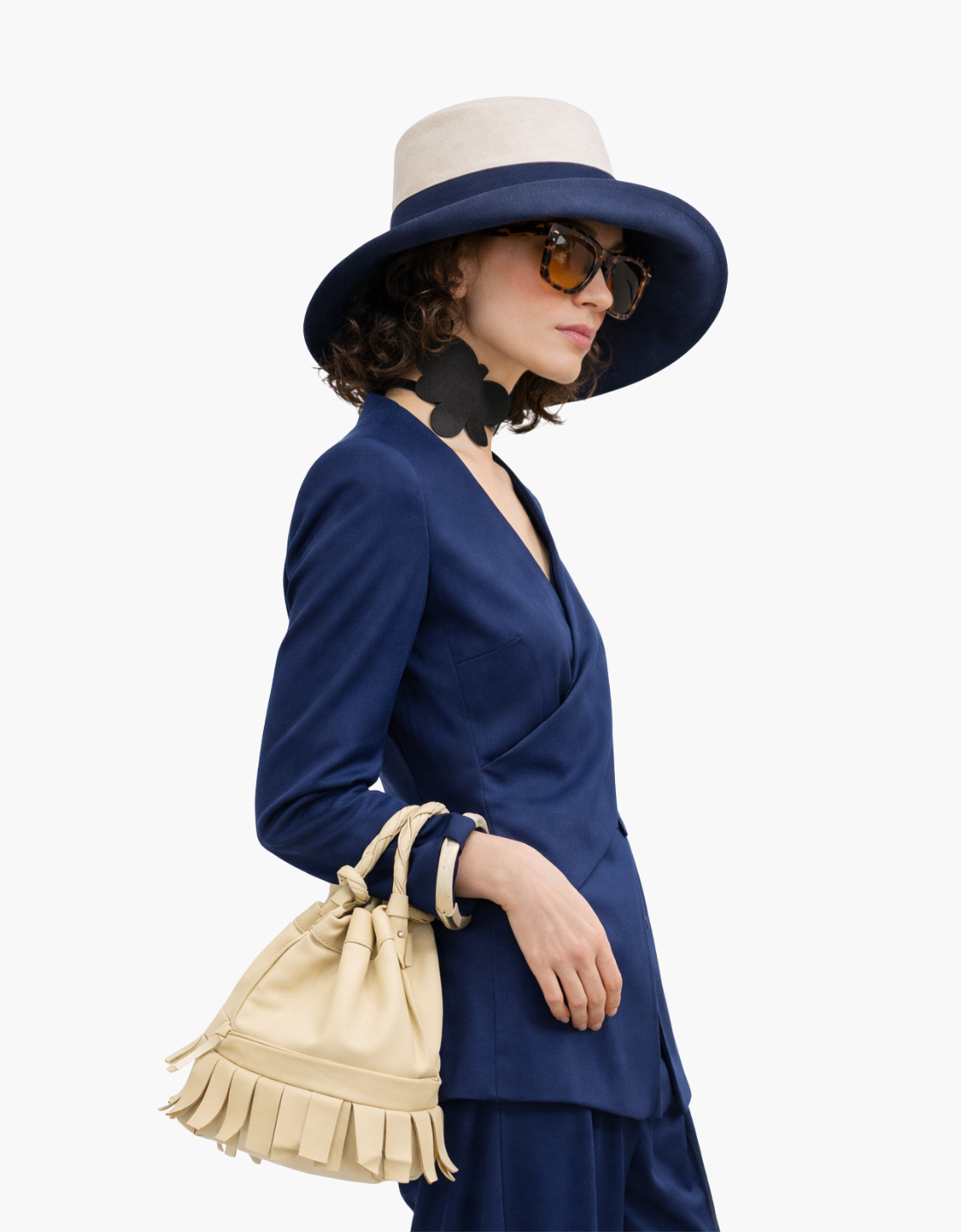 Blazer drapeada – vista 2