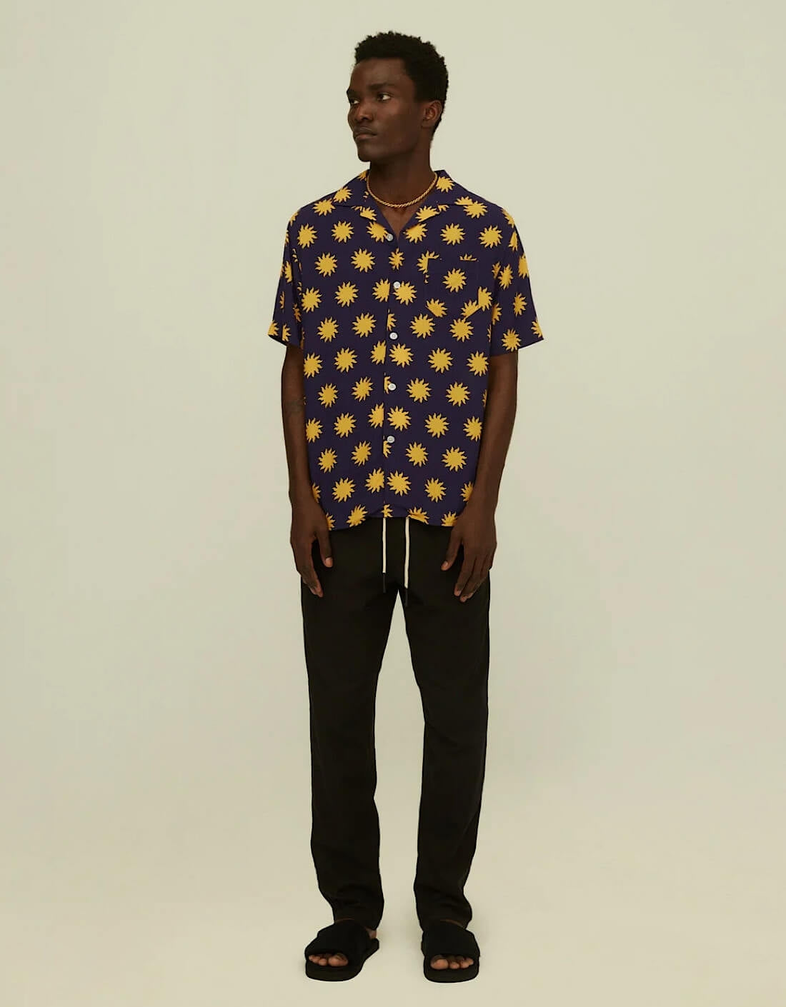 Pantalón Lino Negro