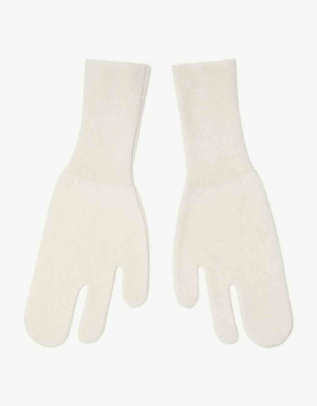 Guantes lana crudo MM6 – vista 2