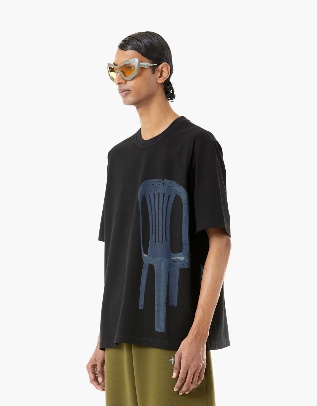 Camiseta con silla "Siṃhāsan - सिंहासन"