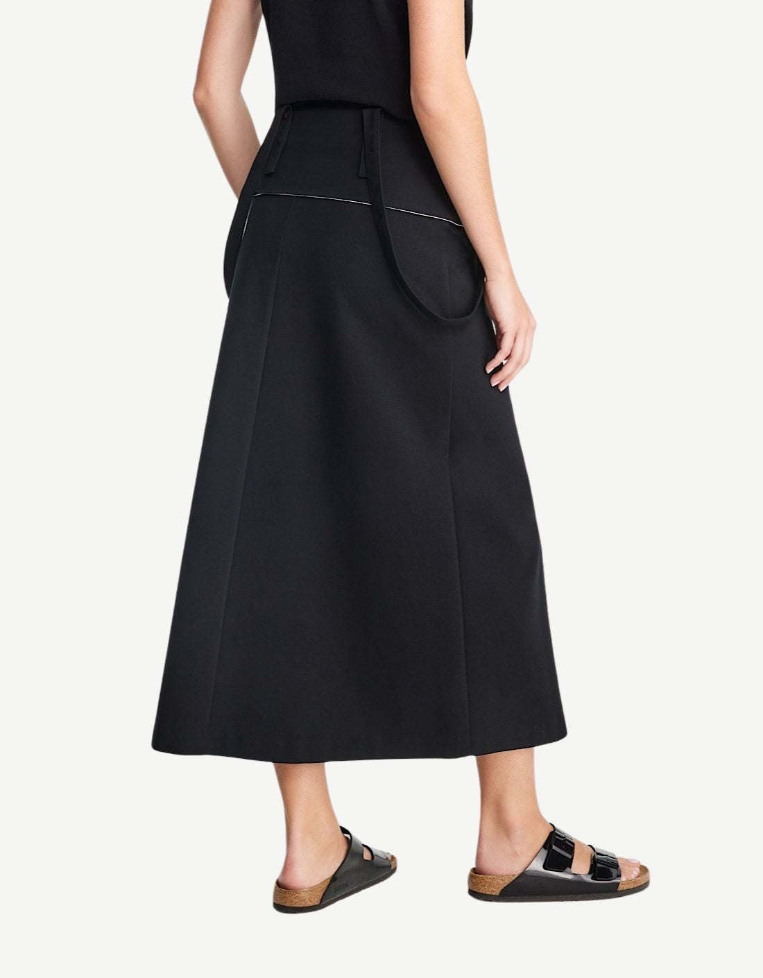 Falda con tiras – vista frontal