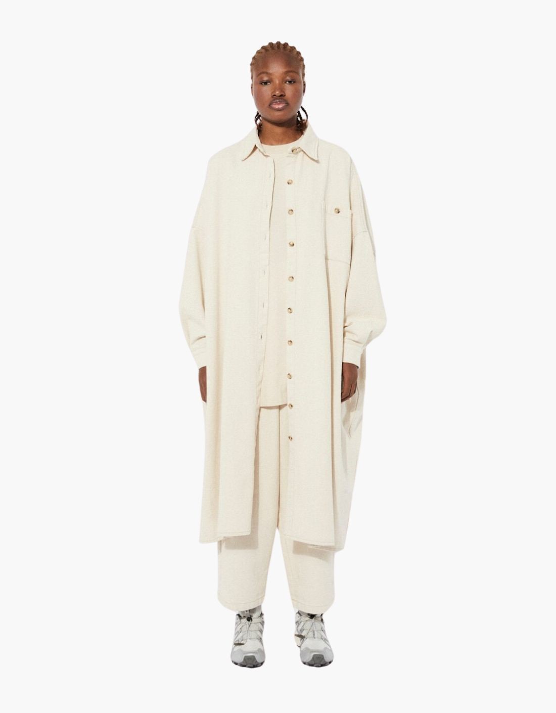 robe/veste en coton oversize
