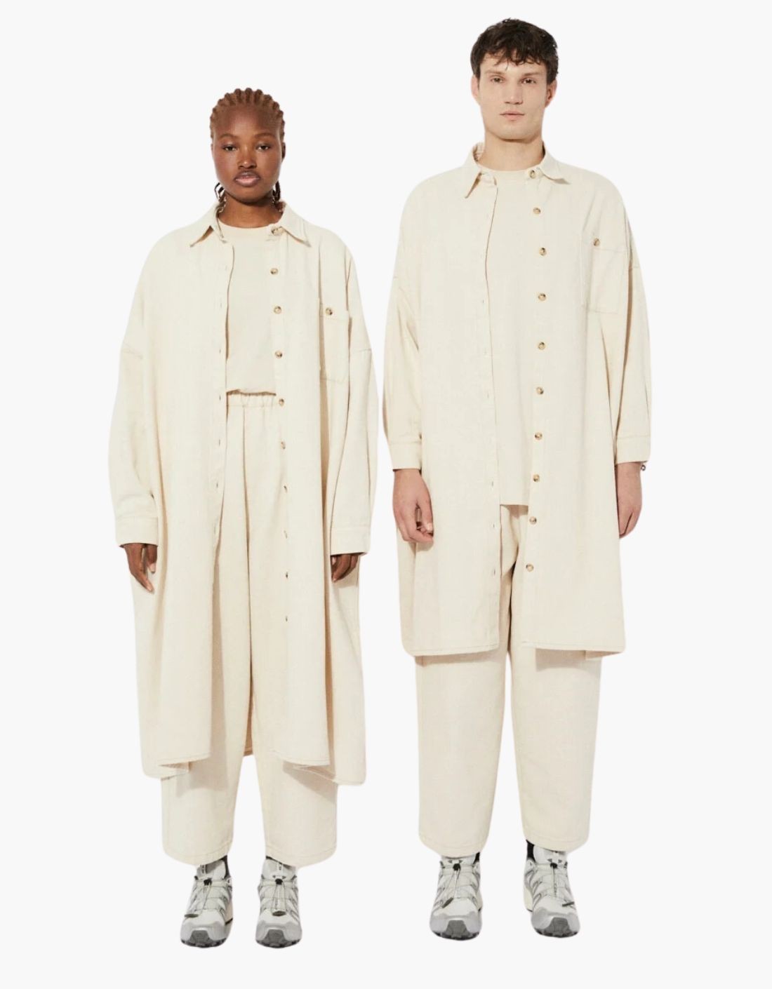 robe/veste en coton oversize