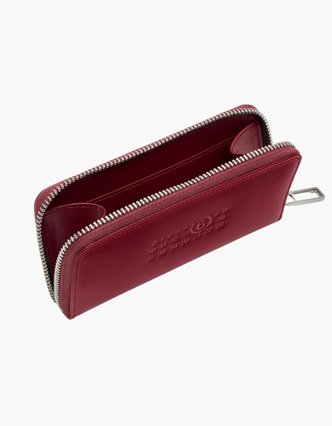 Cartera zip puntadas cuero – vista principal