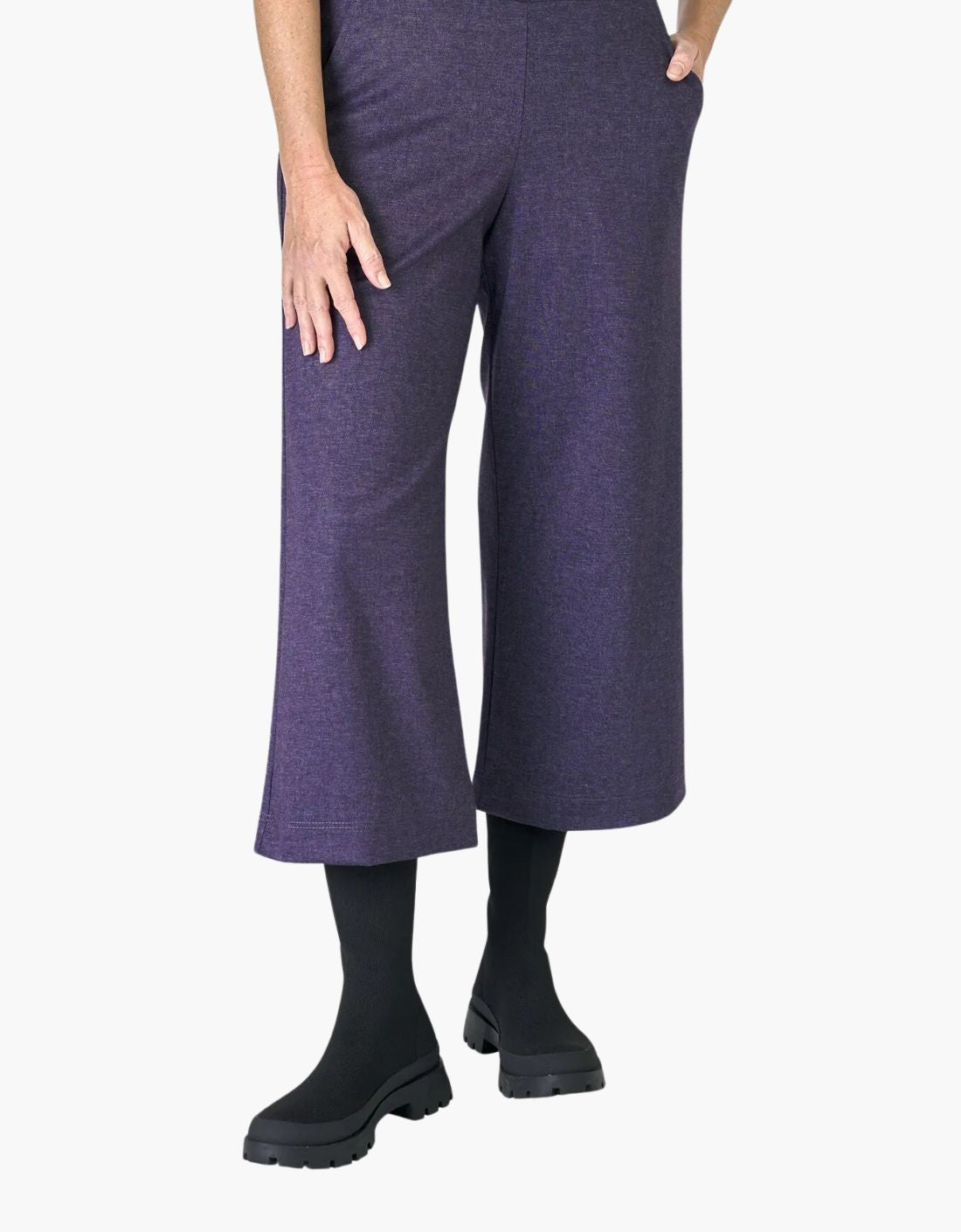 Pantalon Capri « Aubergine »