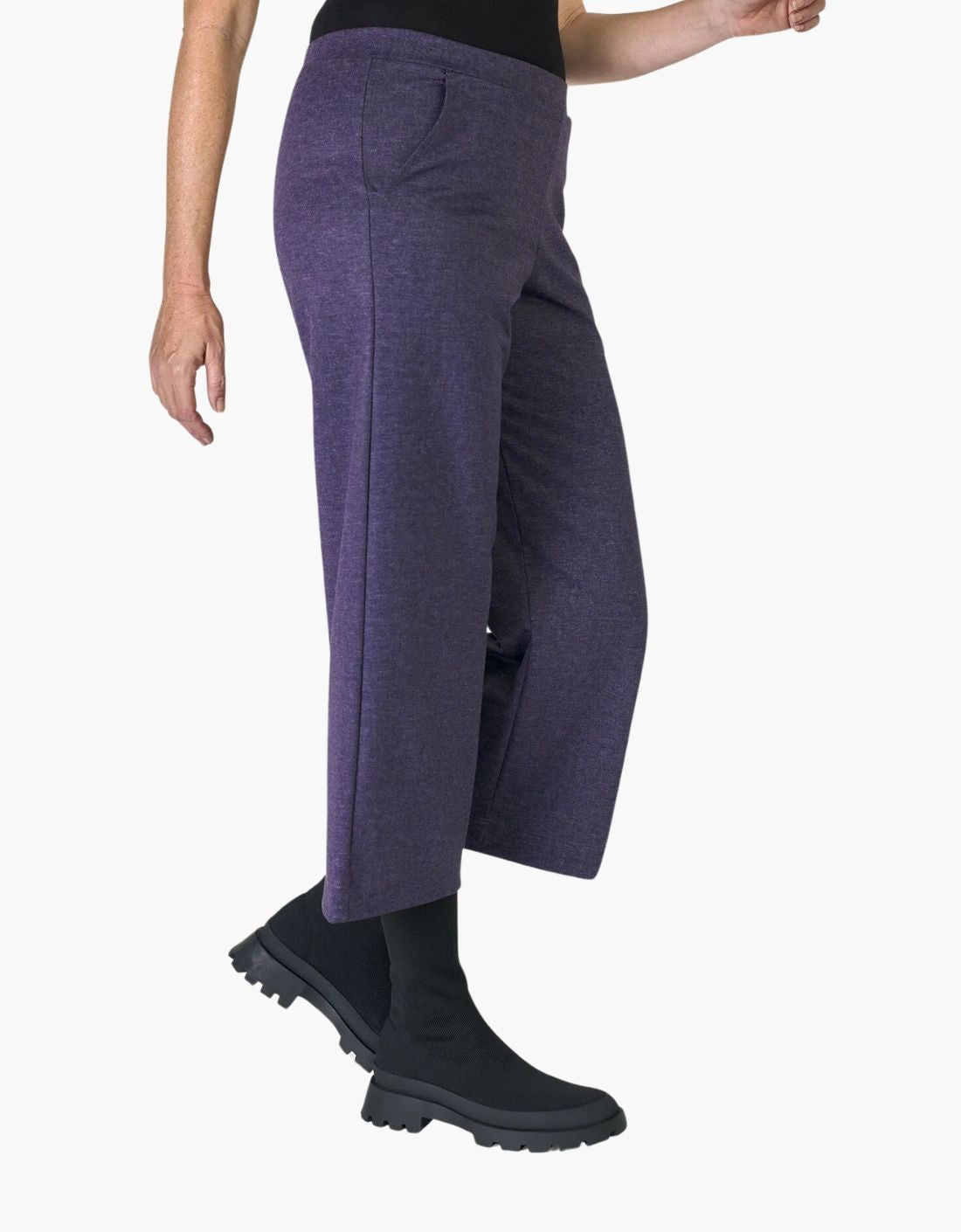 Pantalon Capri « Aubergine »