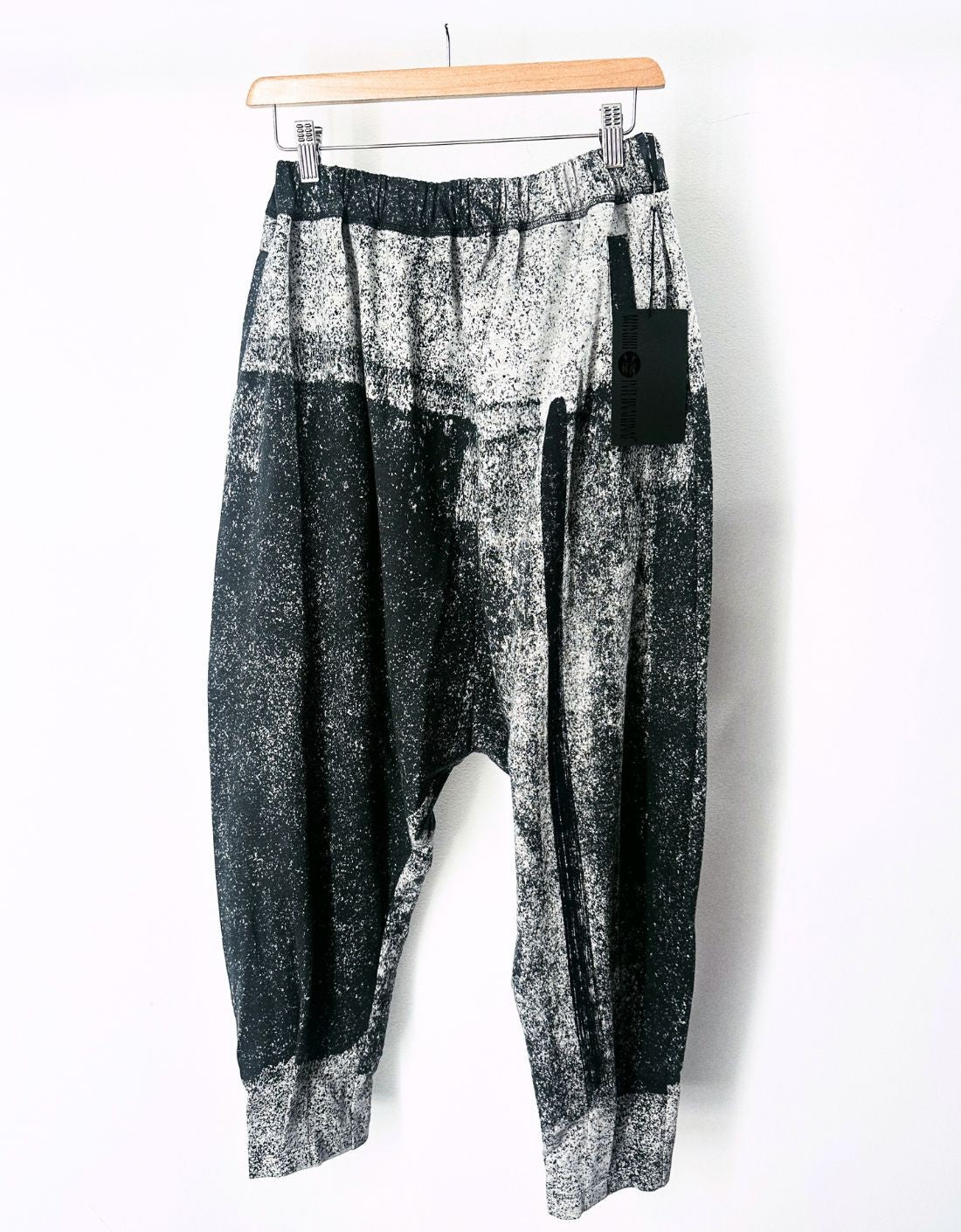 B&amp;W paint drip pants - 243424