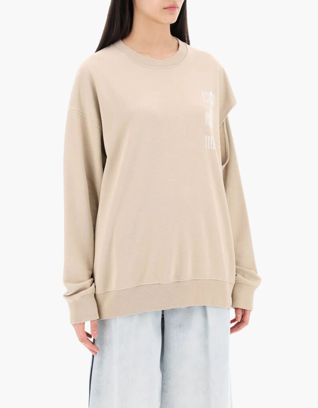 Sweat-shirt beige MM6