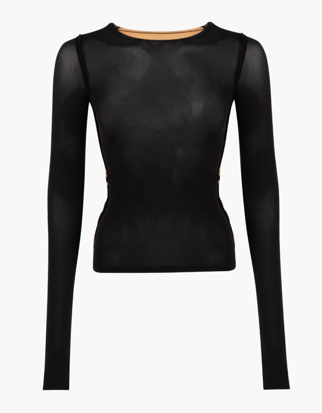 Haut bicolore à manches longues MM6