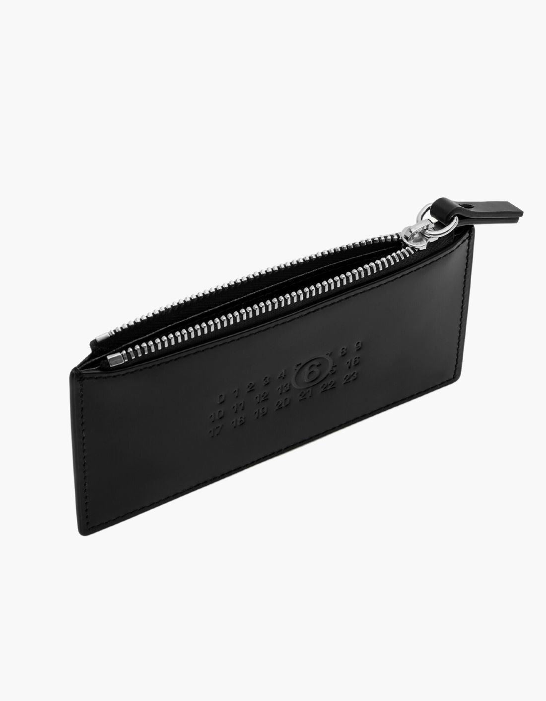 Tarjetero con cremallera numeric Negro MM6 - SA5UI0011 – vista 3