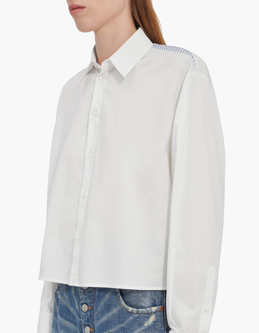 Two-tone poplin shirt MM6