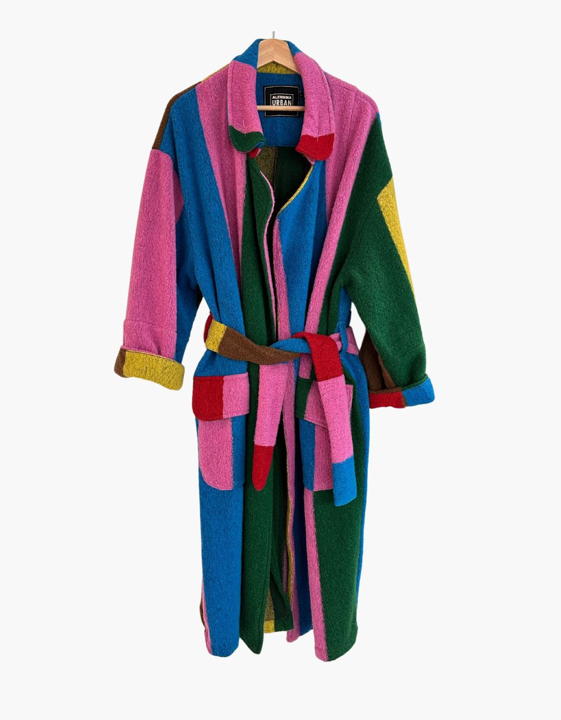 veste longue à rayures