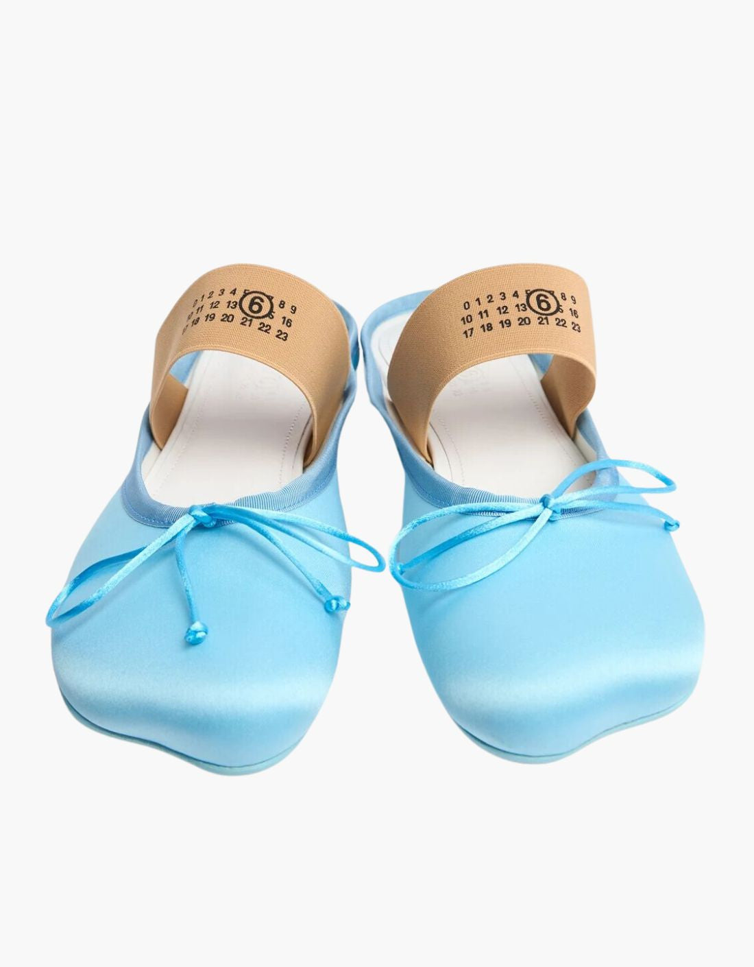 Bailarina Anatomic Mule satén - MM6 AZUL