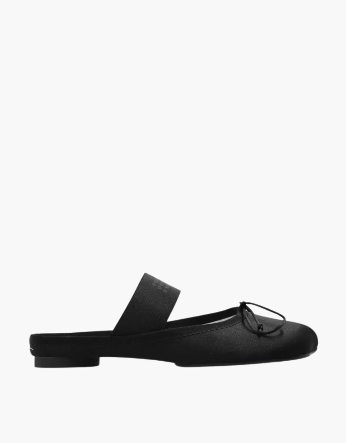 Anatomic Ballerina Mule Satin - MM6 BLACK