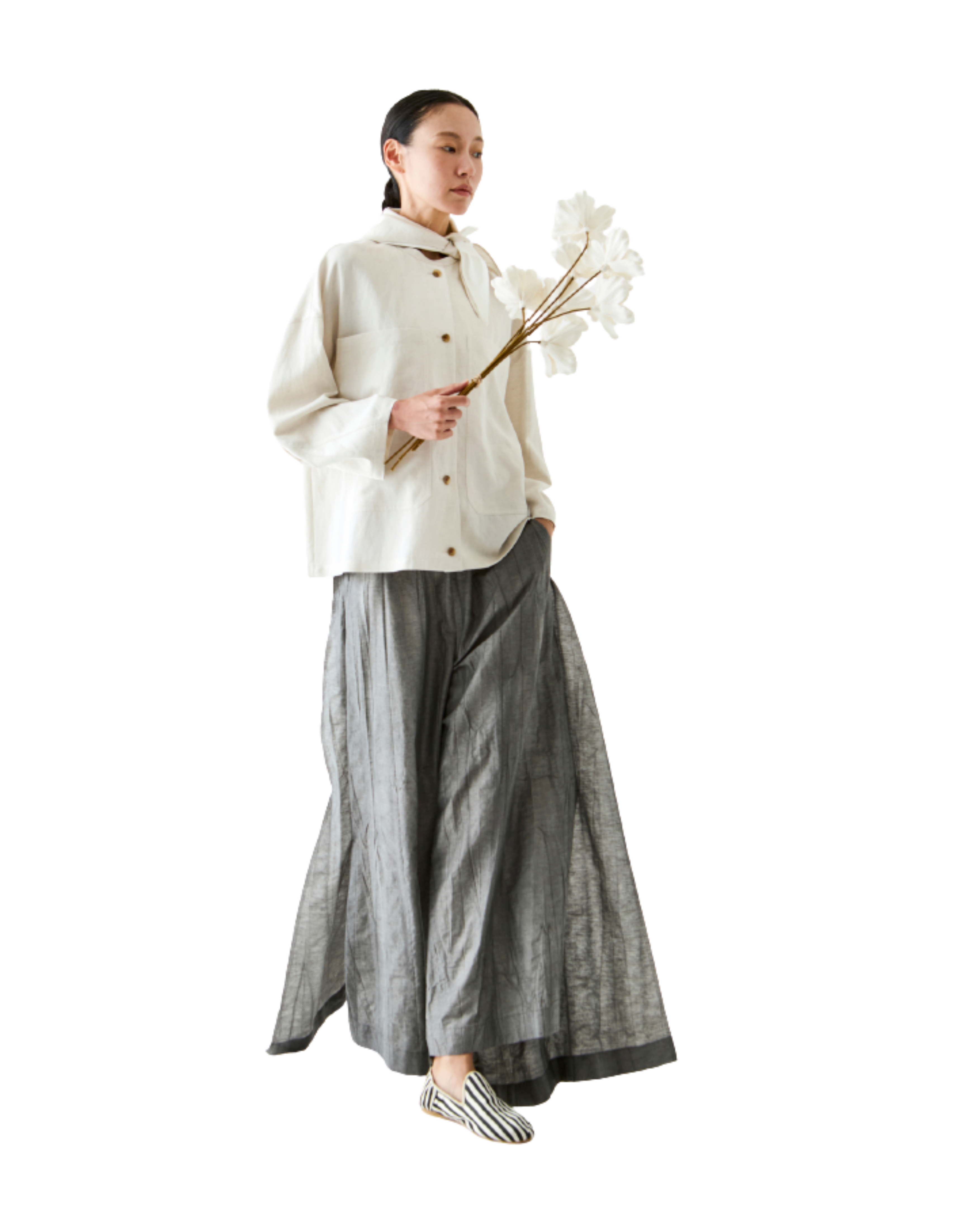 Pantalon fluido abertura "Dahye"