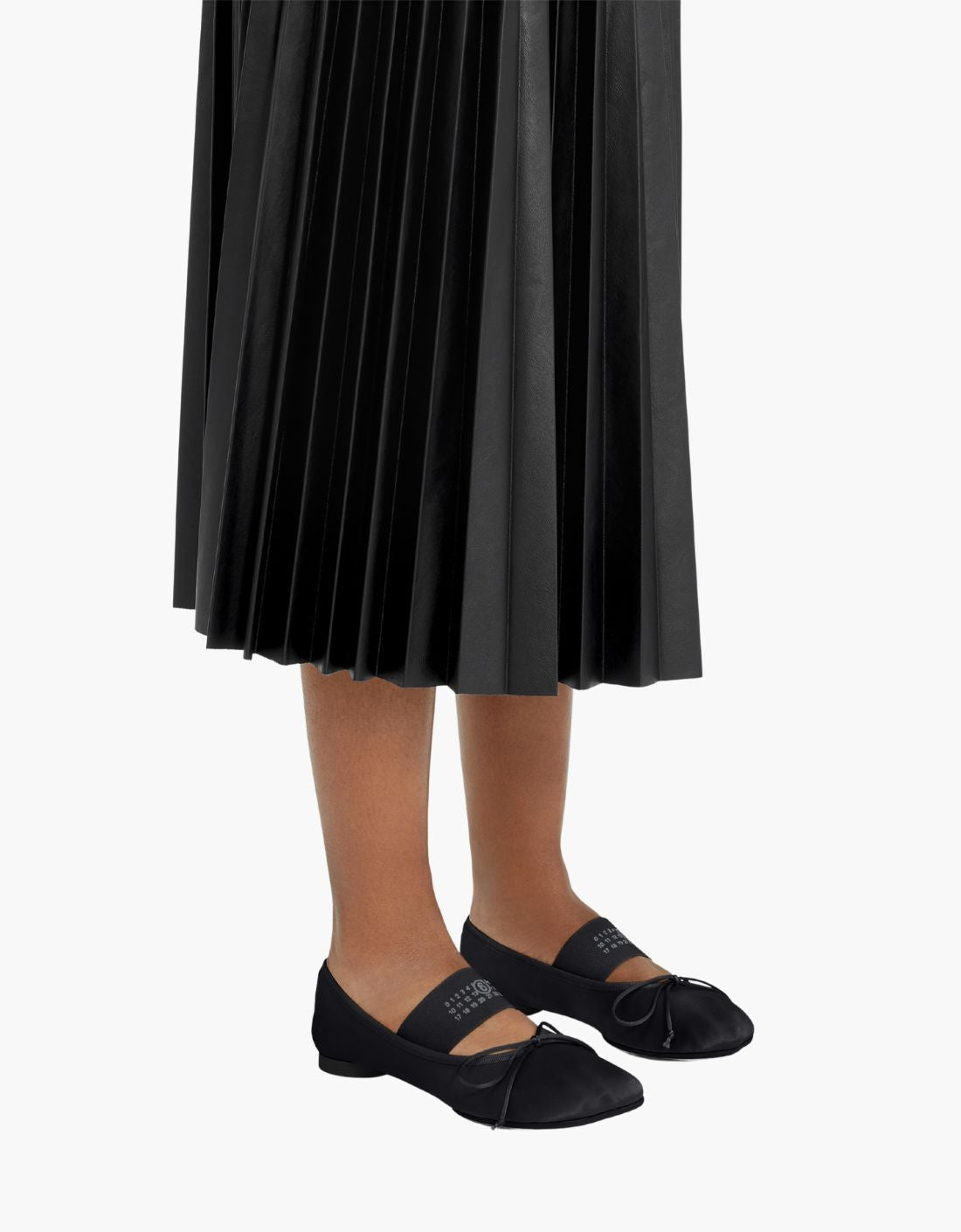 Bailarina Anatomic satén - MM6 NEGRO