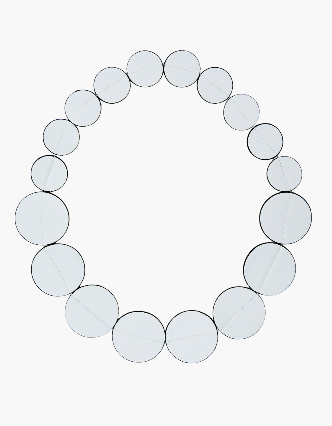 Collar circulos "Chiara" – vista 2