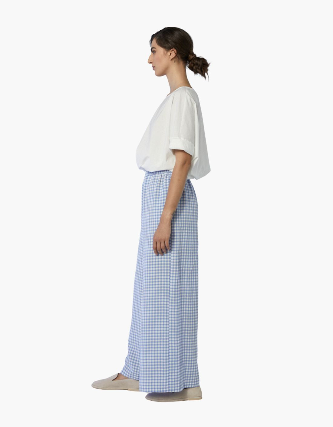 "Lantana" Vichy Cropped Pants