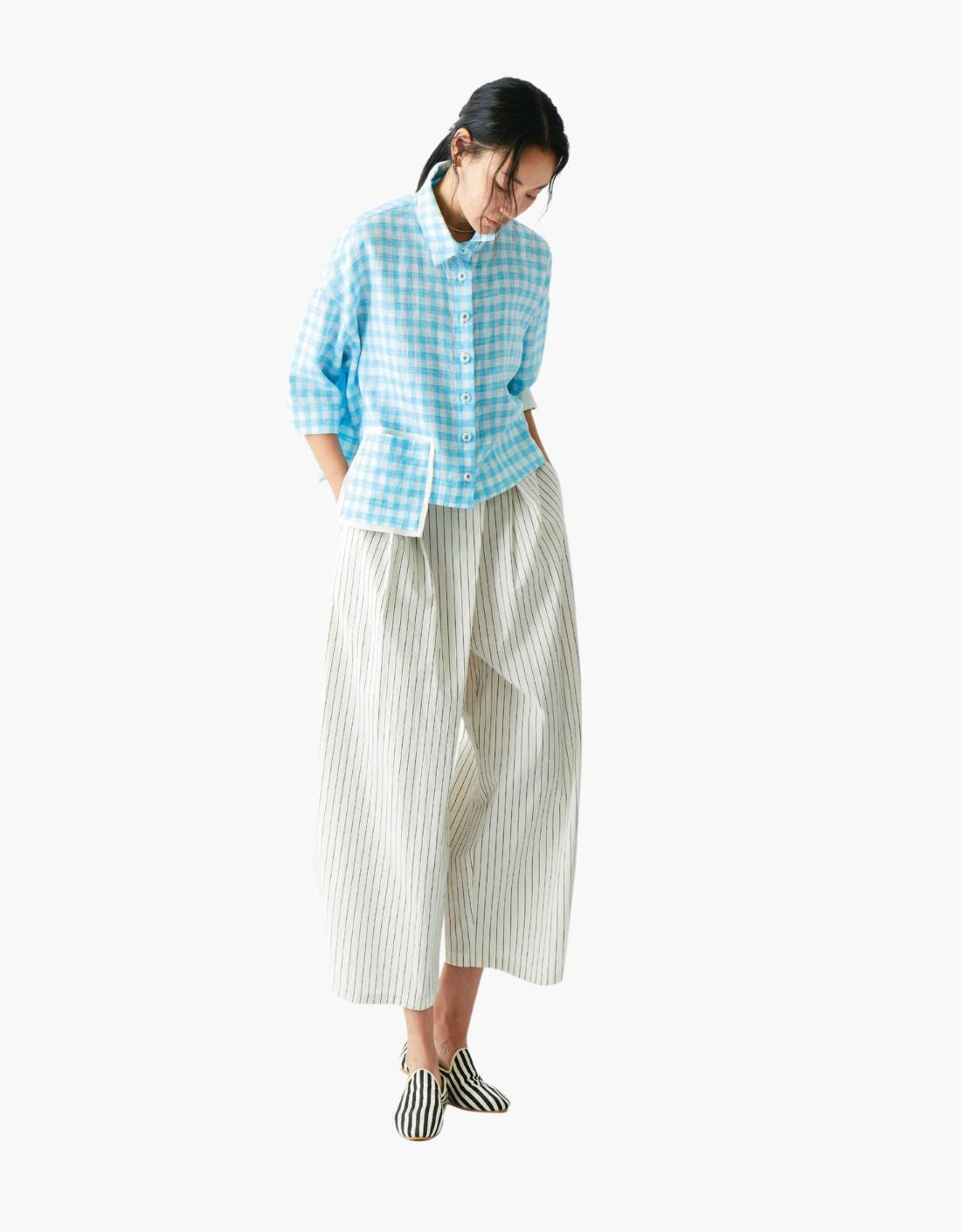 "Sia" double pleat trousers
