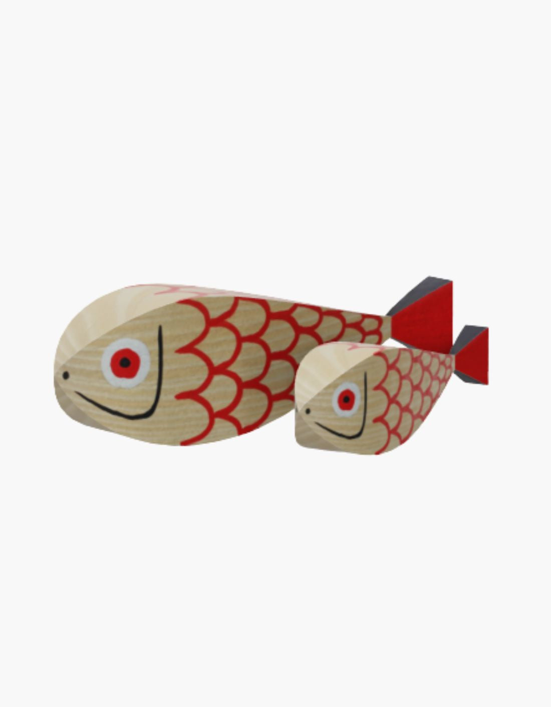 Wooden Dolls "Mother Fish &amp; Child"