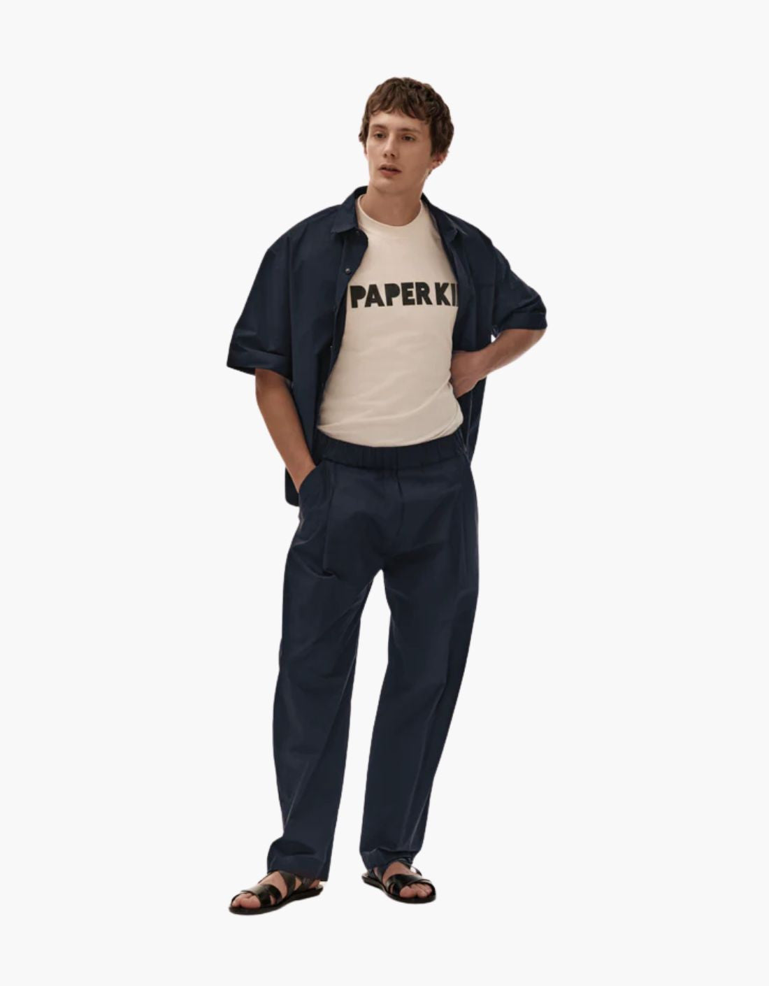 "Poplin Pinza" Trousers