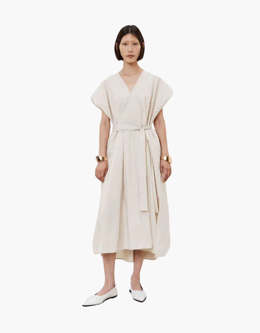 Robe plissée « Plumeria »