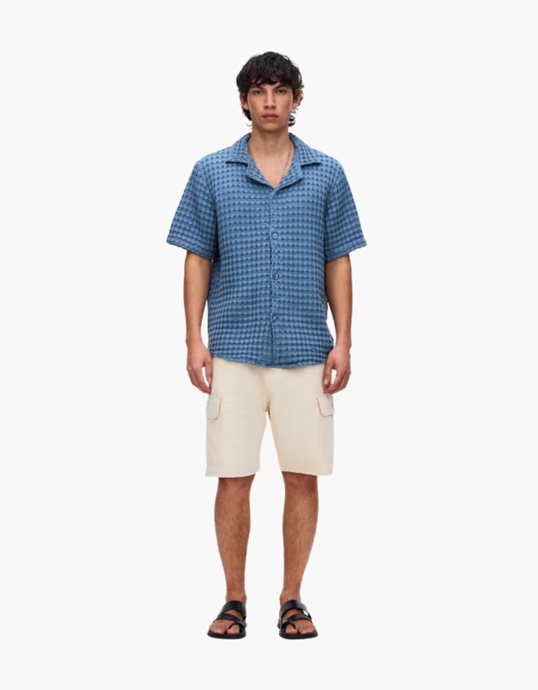 Camisa "Waffle" - Azul