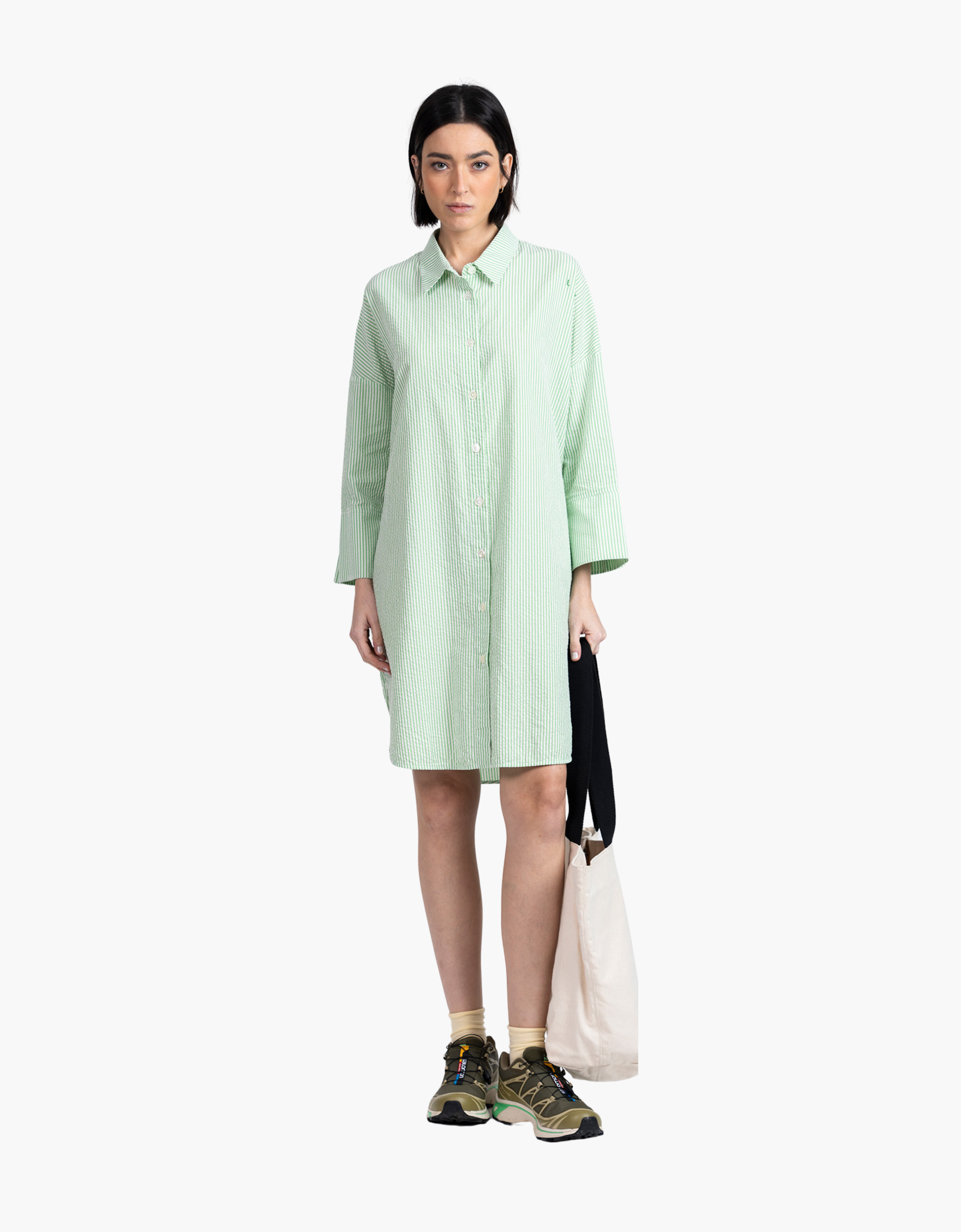 Vestido camisero de algodón "Maiana"