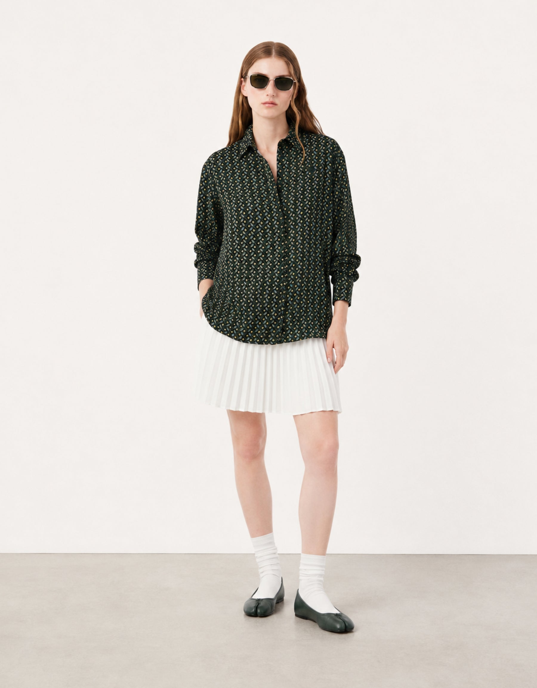 Camisa fluida "Imprimée"