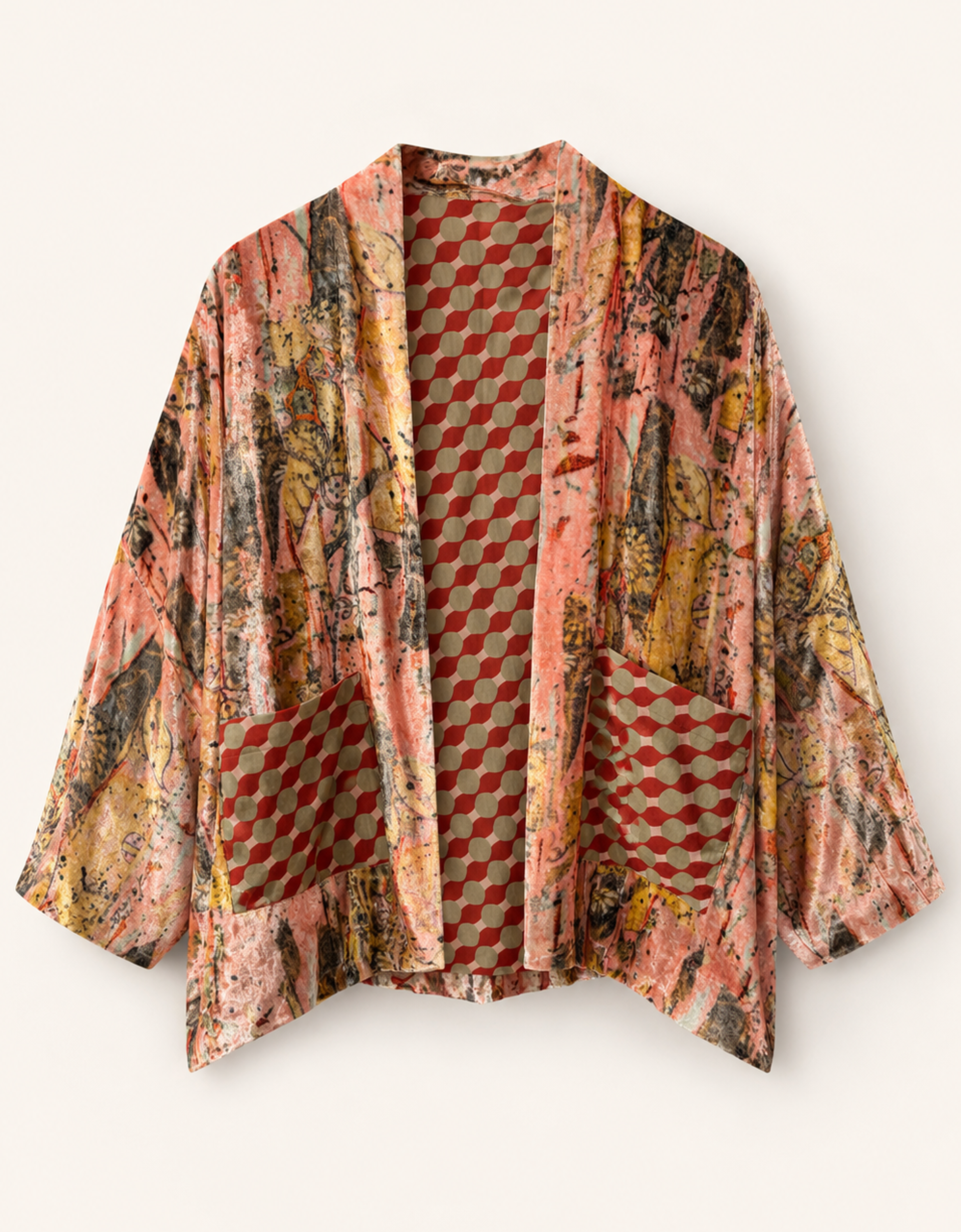Kimono corto seda "Aura"
