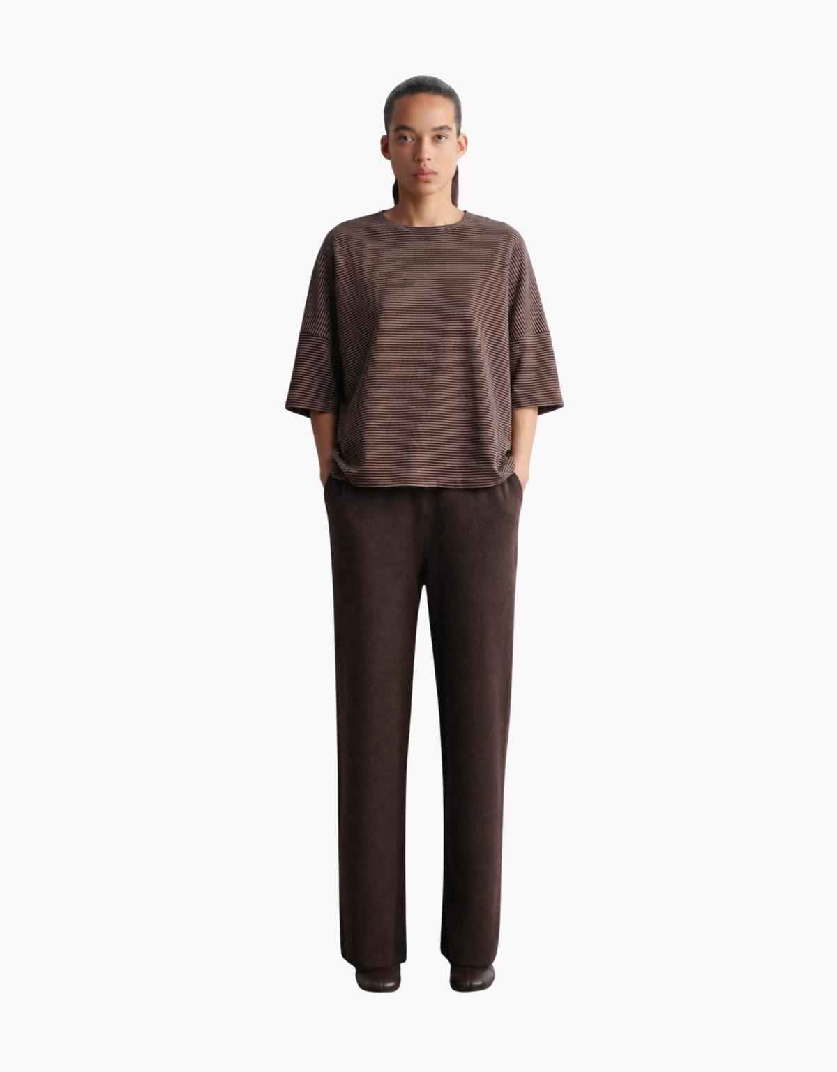 Camiseta boxy "Ministripe" – vista principal