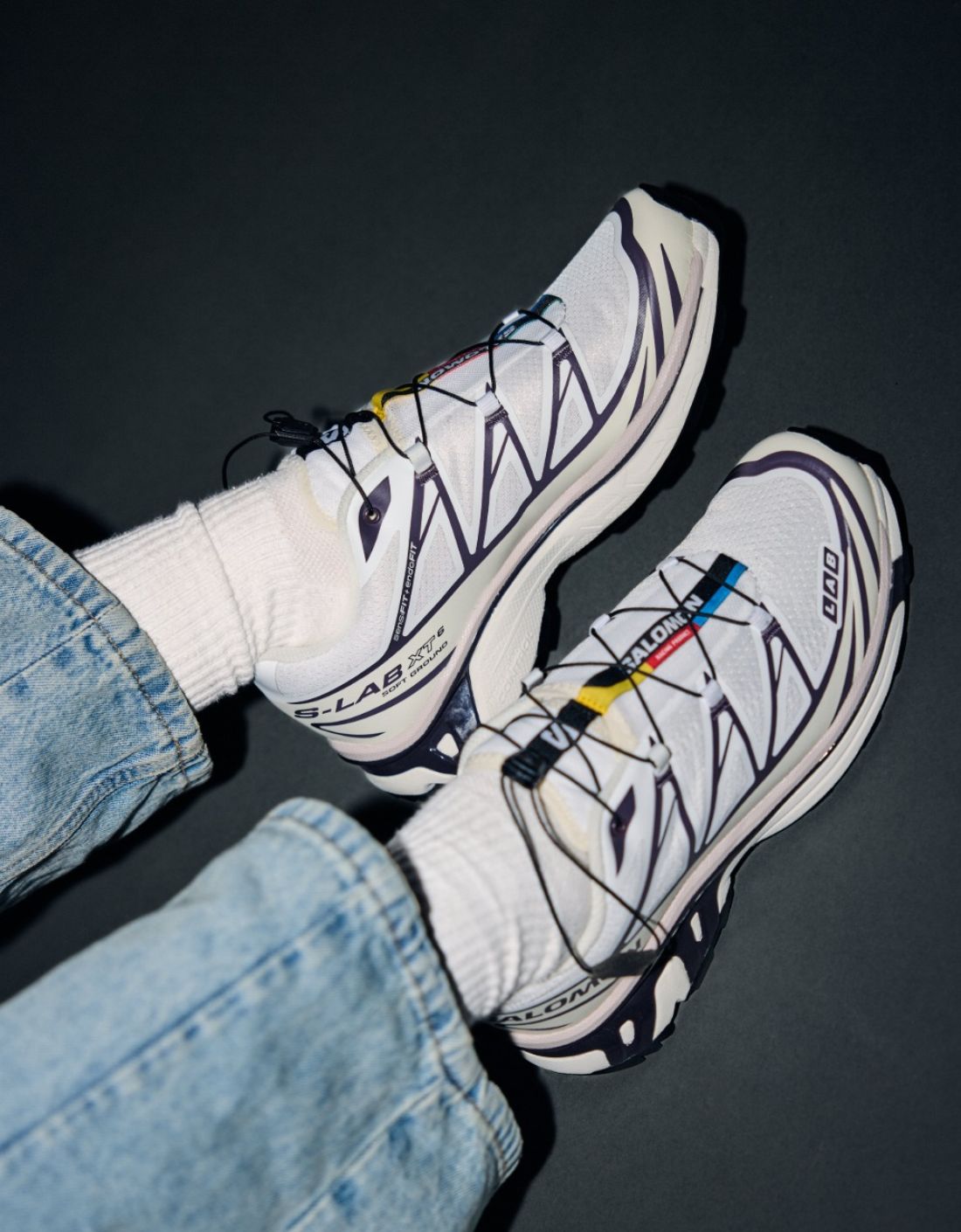 Salomon XT-6 (White / Vanilla Ice / Plum Perfect)