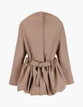 Chaqueta trench de lana virgen "Balloon"