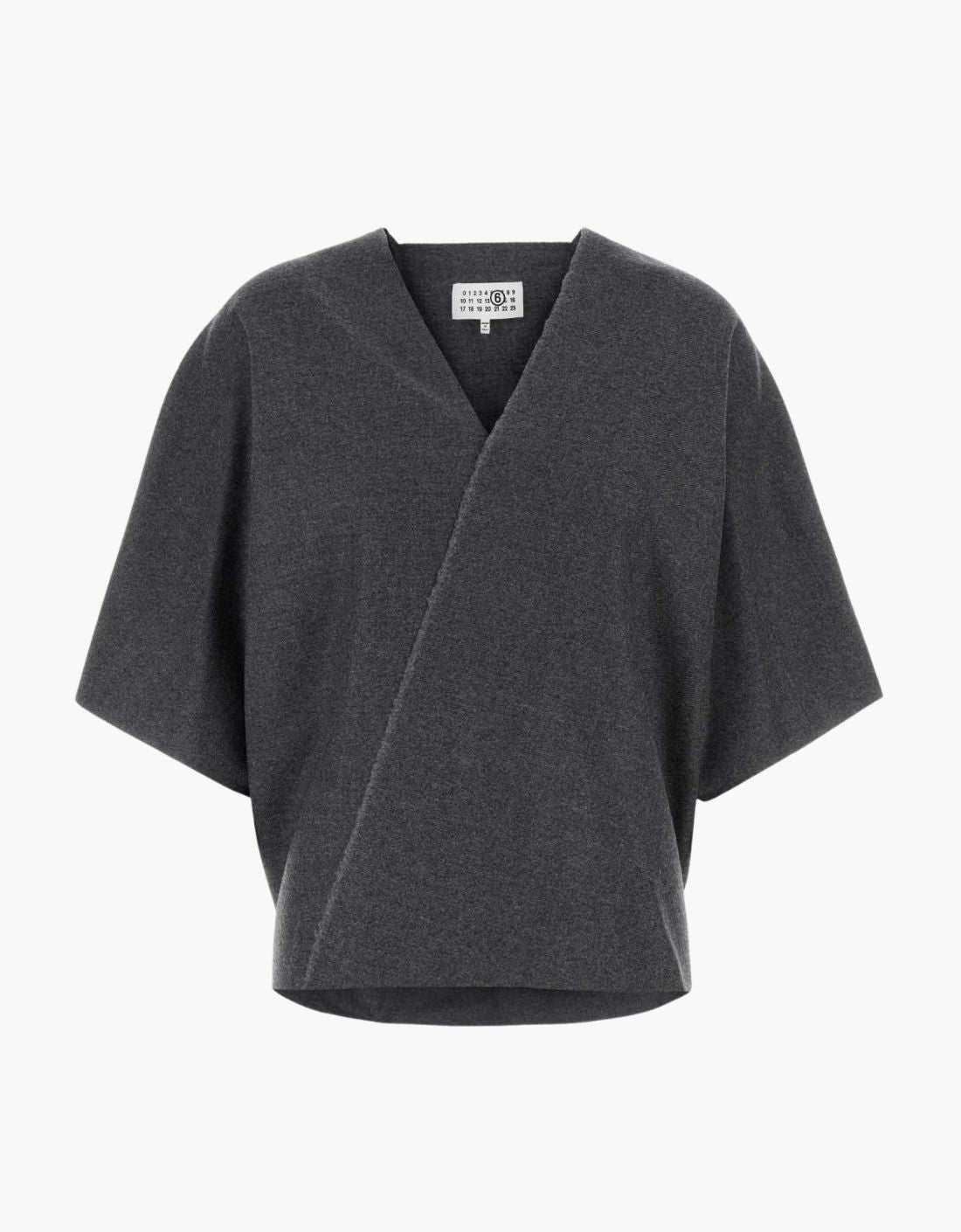 Blusa cruzada estilo Kimono "Découpe" - MM6 – vista 2
