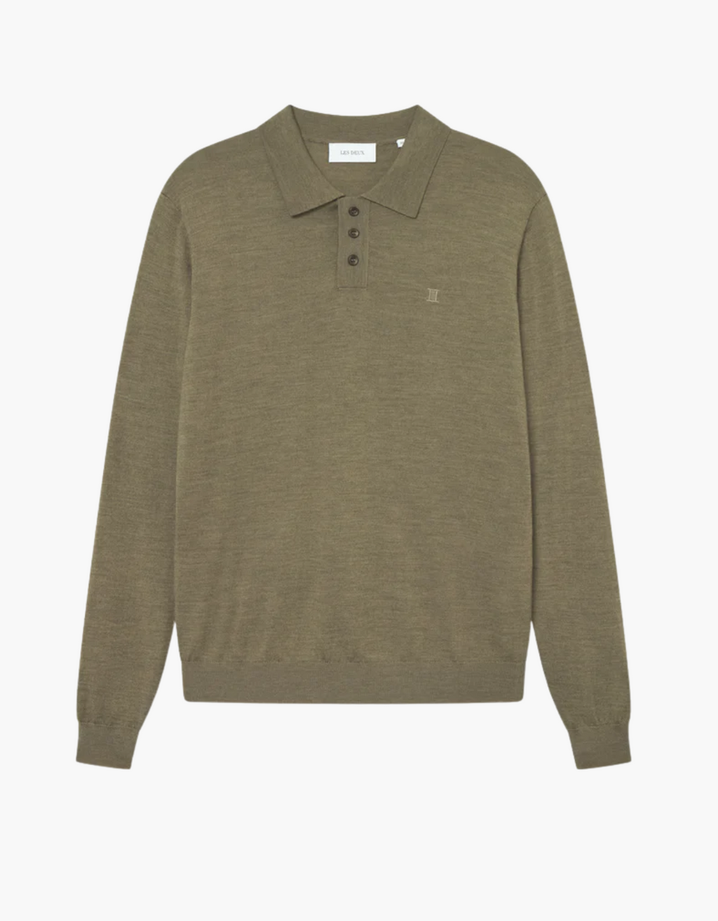 Polo à manches longues « Greyson » vert
